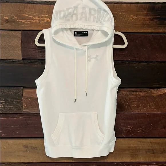 Under Armour White Sleeveless Hoodie - Picture 3 of 7